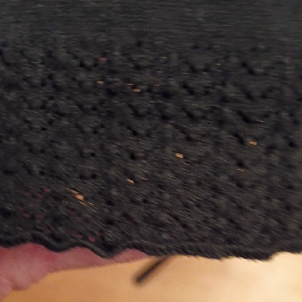 Eileen Fisher Classic Black V-Neck Sweater - Picture 5 of 9